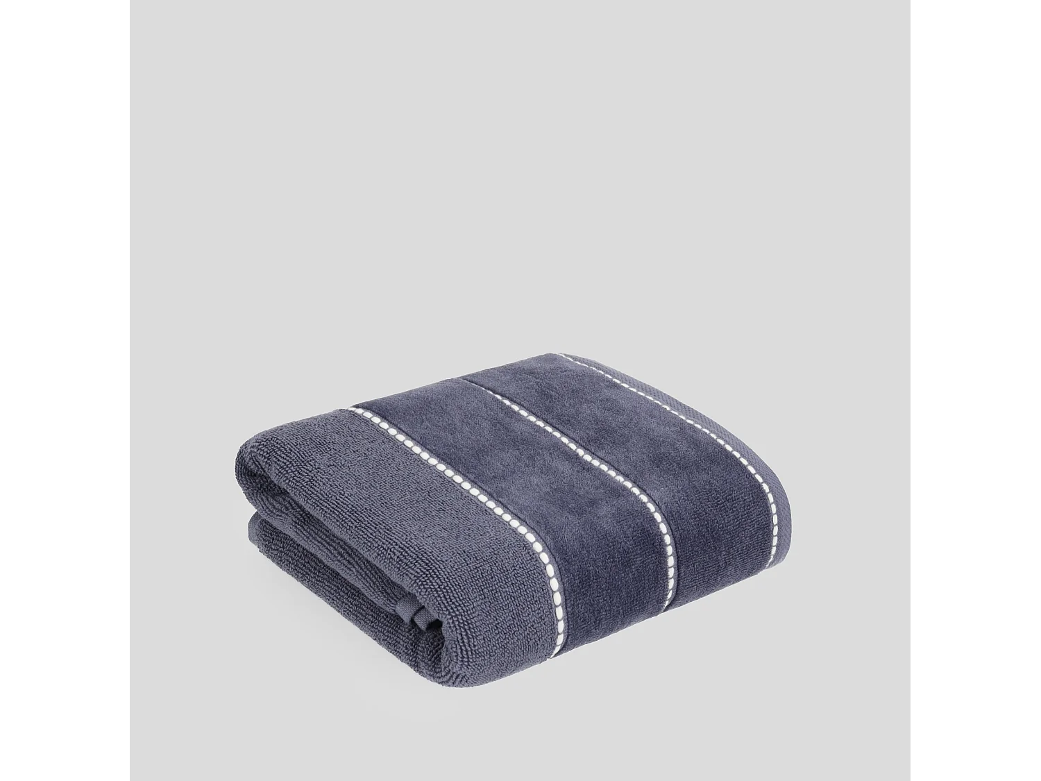 Velly Badetuch - Dunkelblau, 100% Baumwolle, 50x90 cm