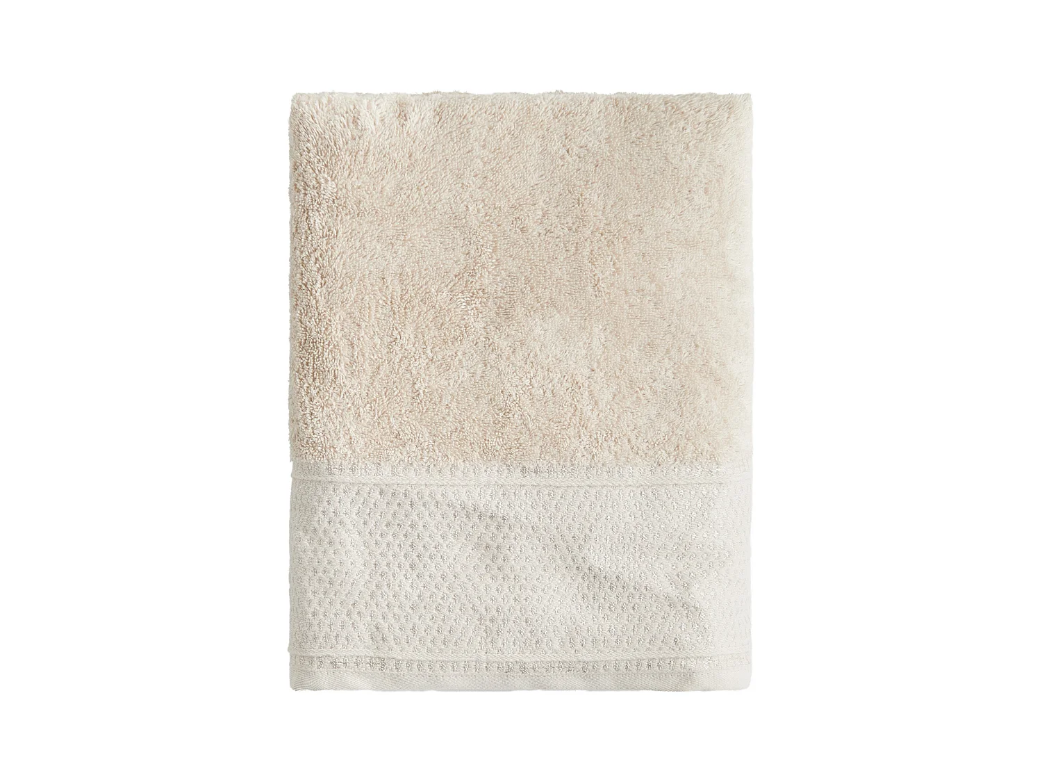 Handtuch aus ägyptischer Baumwolle Destello hellbeige 70x130