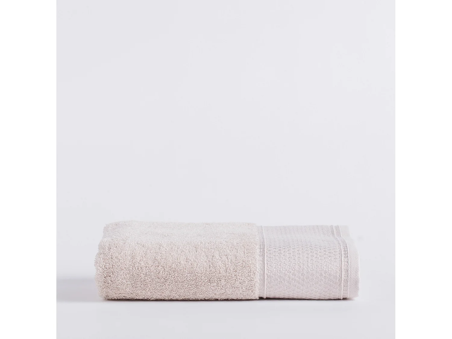 Handtuch aus ägyptischer Baumwolle Destello hellbeige 70x130