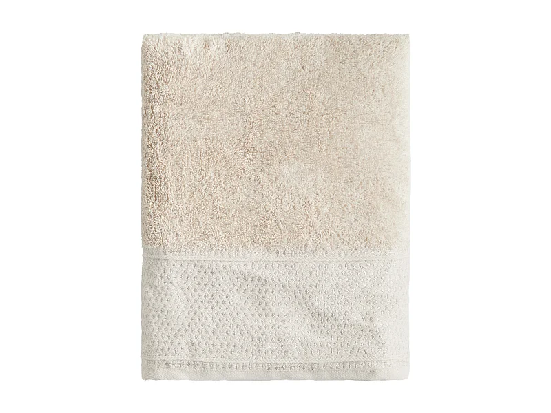 Handtuch aus ägyptischer Baumwolle Destello hellbeige 70x130