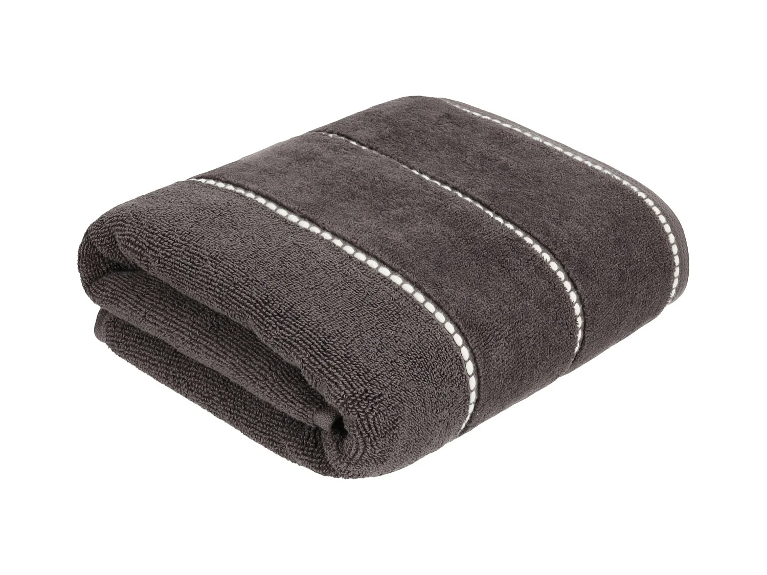 Badetuch Velly - Türkische Baumwolle, Dunkelgrau, 50x90 cm