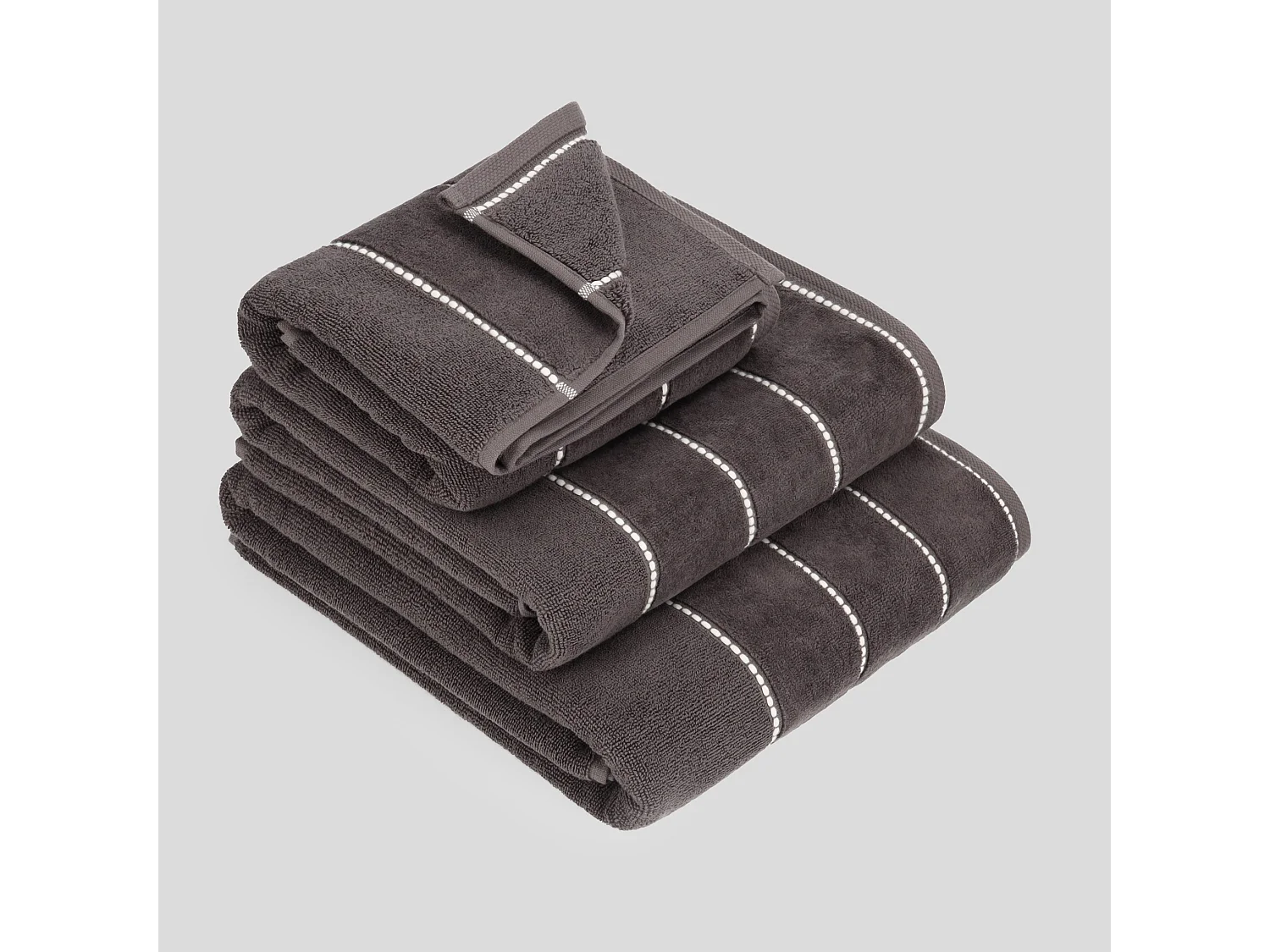 Serviette De Bain Velly Gris Foncé 50x90