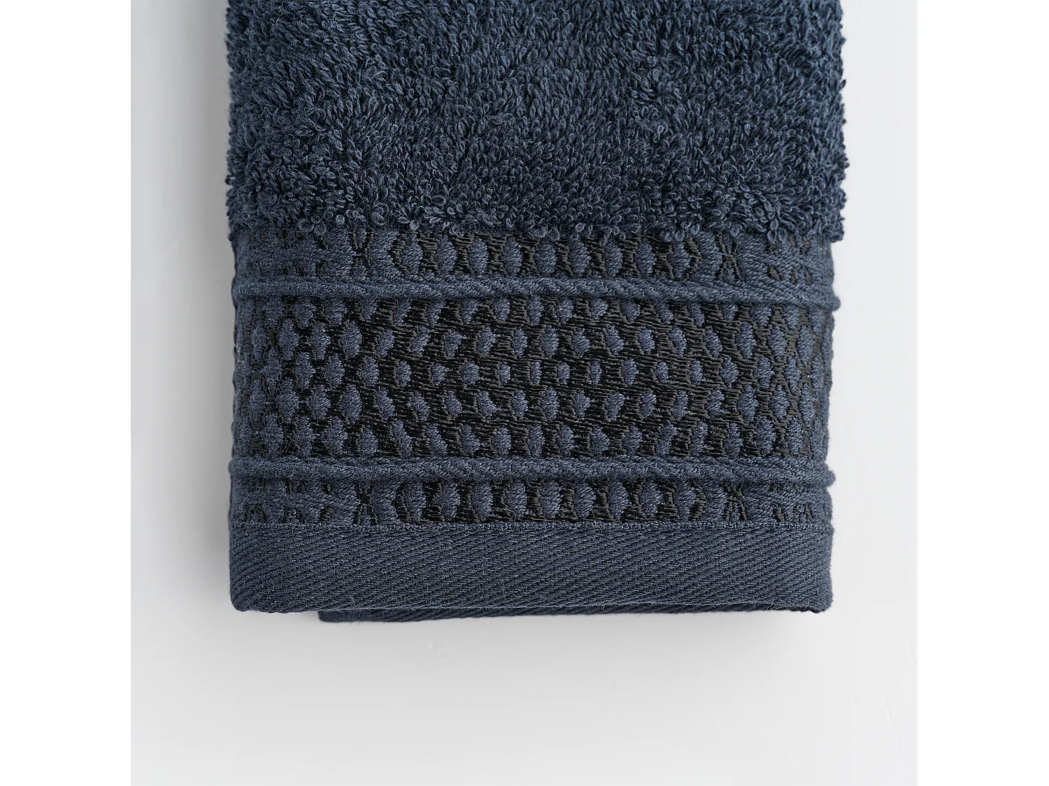 Ensemble de serviettes en coton égyptien Destellito noir moyen 30x30