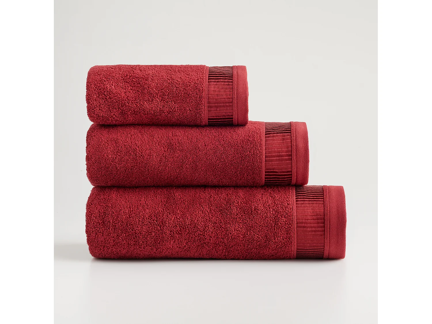 Badetuch Alicanty Dunkelrot 50x90