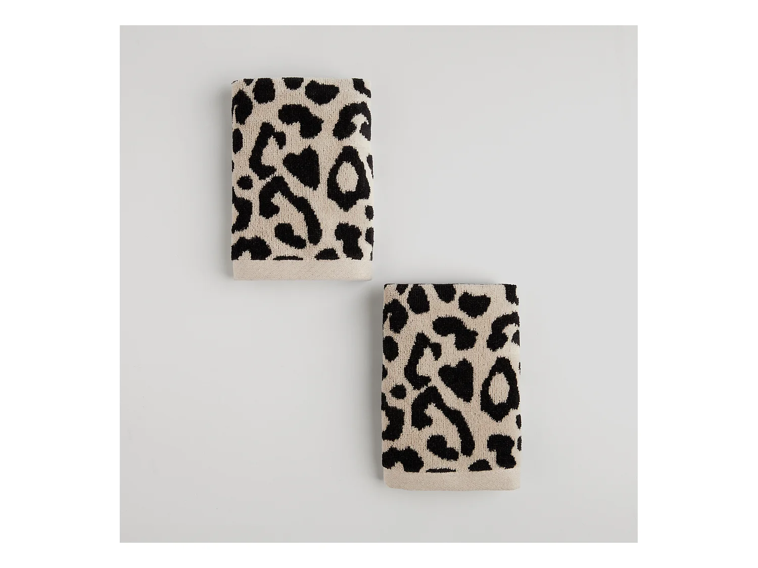 Ensemble De Serviettes Panther Beige Moyen 30x50