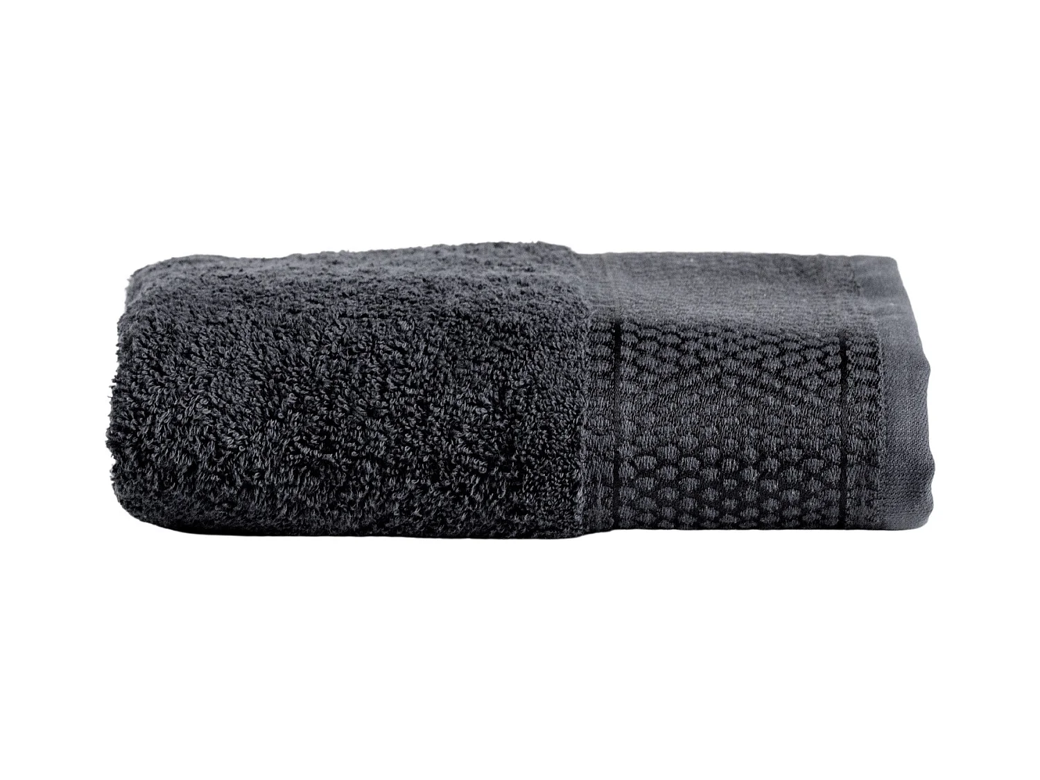 Serviette en coton égyptien Destello noir moyen 50 x 90