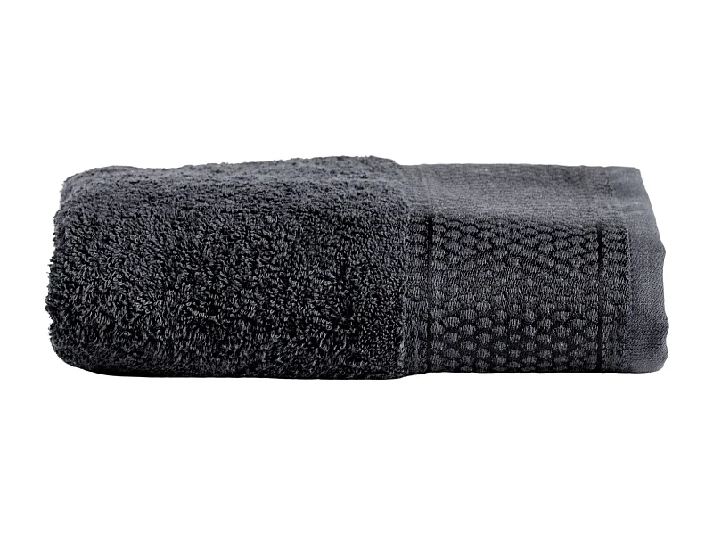 Serviette en coton égyptien Destello noir moyen 50 x 90