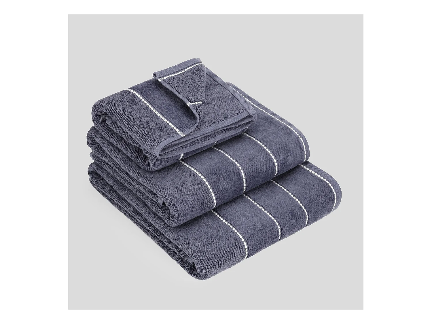 Serviette De Bain Velly Bleu Foncé 90 x 140