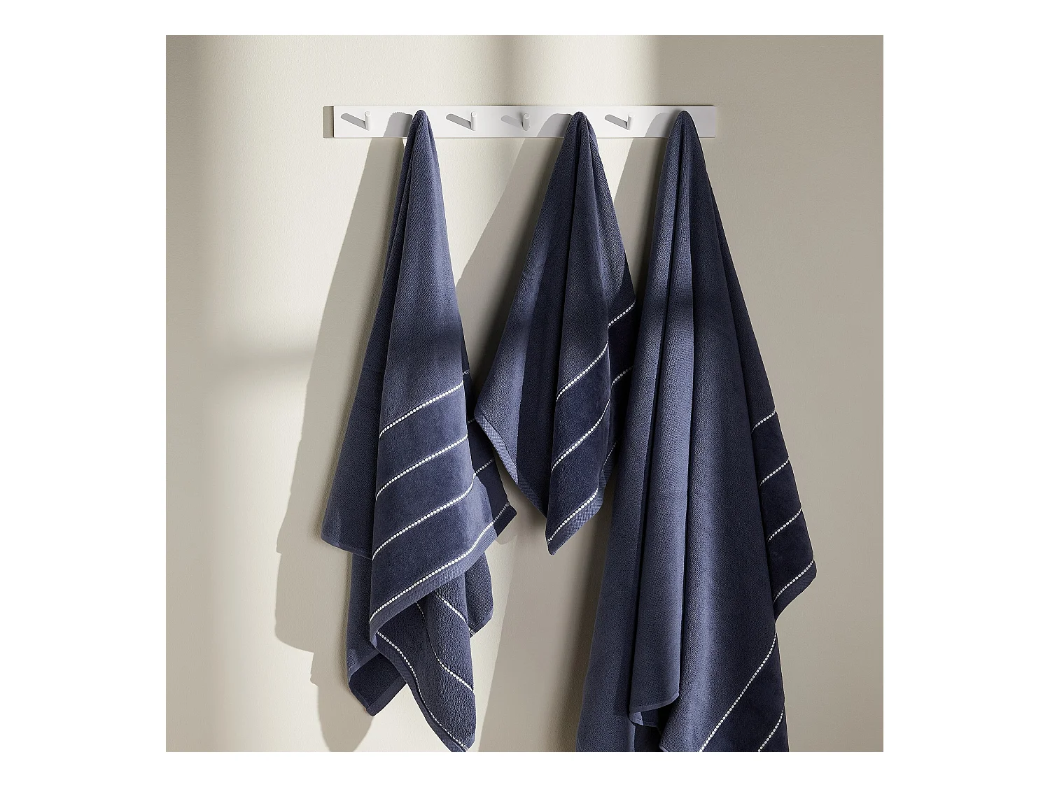 Serviette De Bain Velly Bleu Foncé 90 x 140