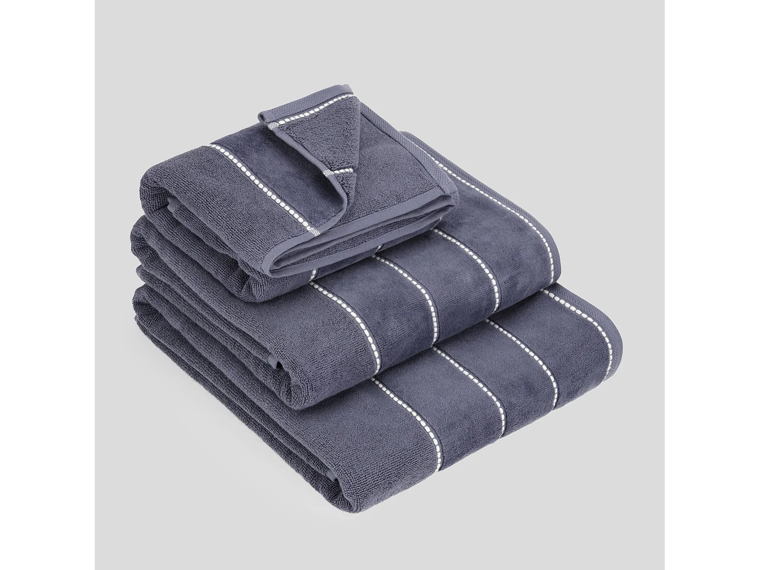 Serviette De Bain Velly Bleu Foncé 90 x 140