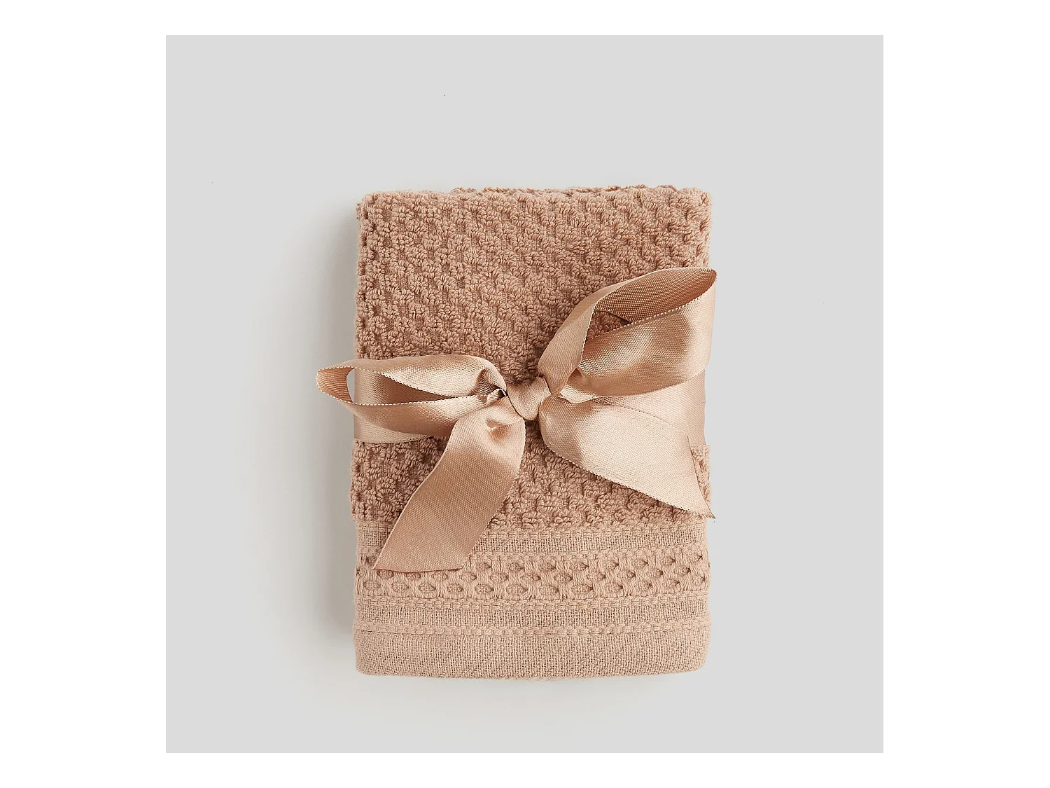 Badetuch-Set Risso dunkelbeige 30 x 30