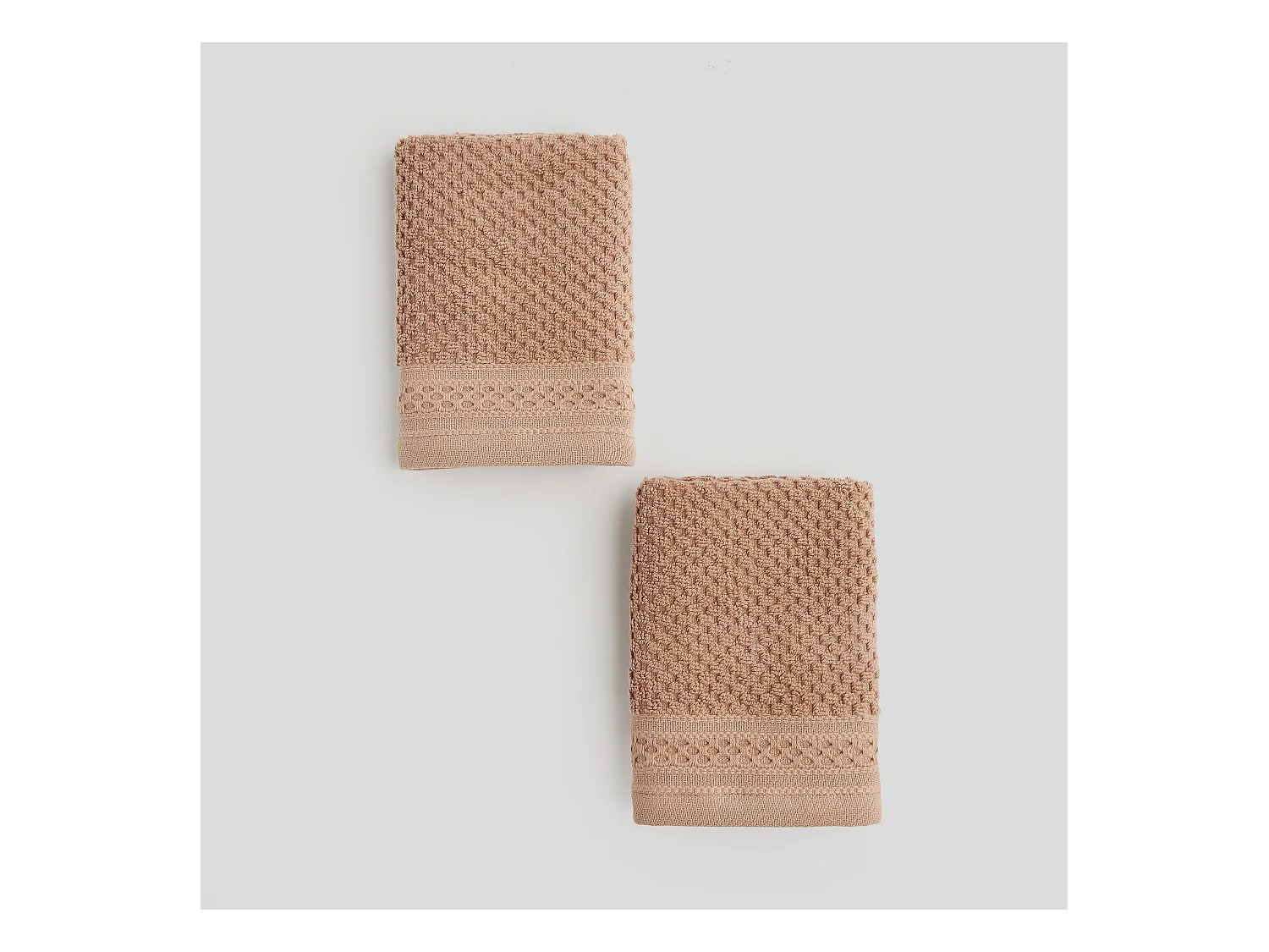 Badetuch-Set Risso dunkelbeige 30 x 30