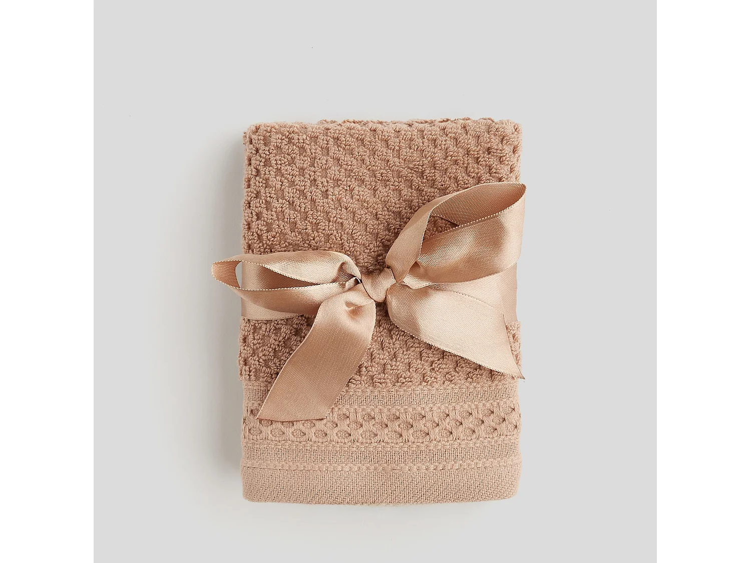 Badetuch-Set Risso dunkelbeige 30 x 30