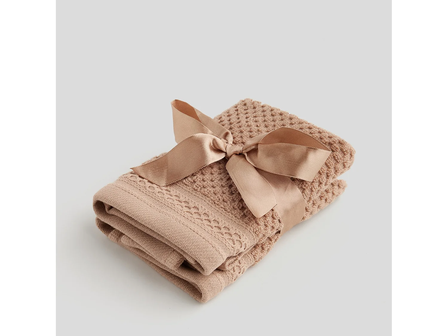 Badetuch-Set Risso dunkelbeige 30 x 30