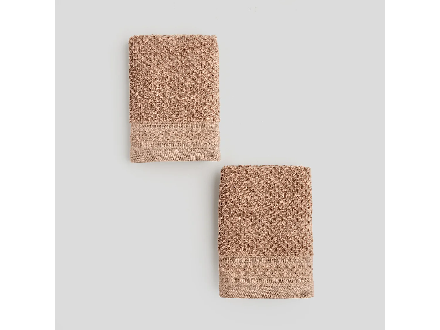 Badetuch-Set Risso dunkelbeige 30 x 30