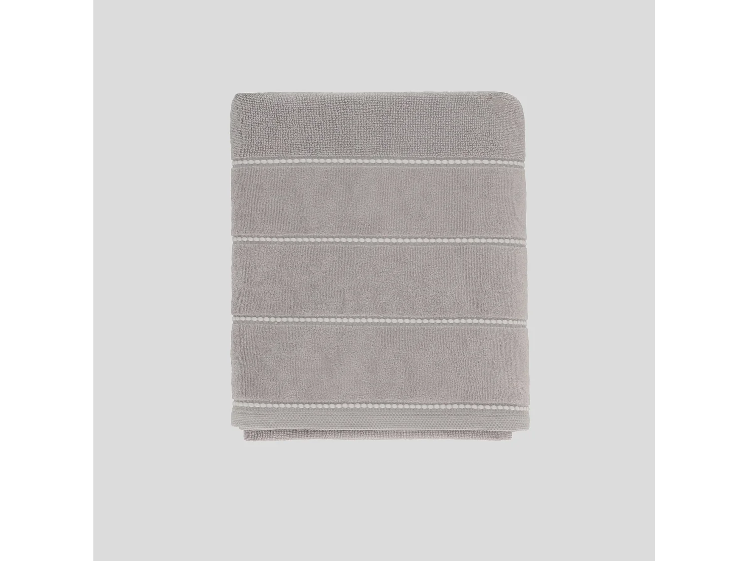 Velly Badetuch Hellgrau 70x130 cm - 100% Baumwolle