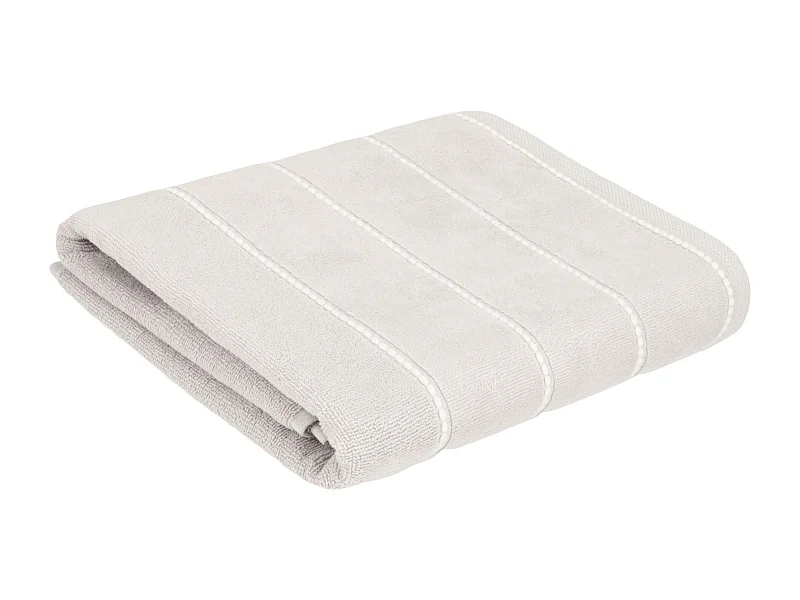 Velly Badetuch Hellgrau 70x130 cm - 100% Baumwolle