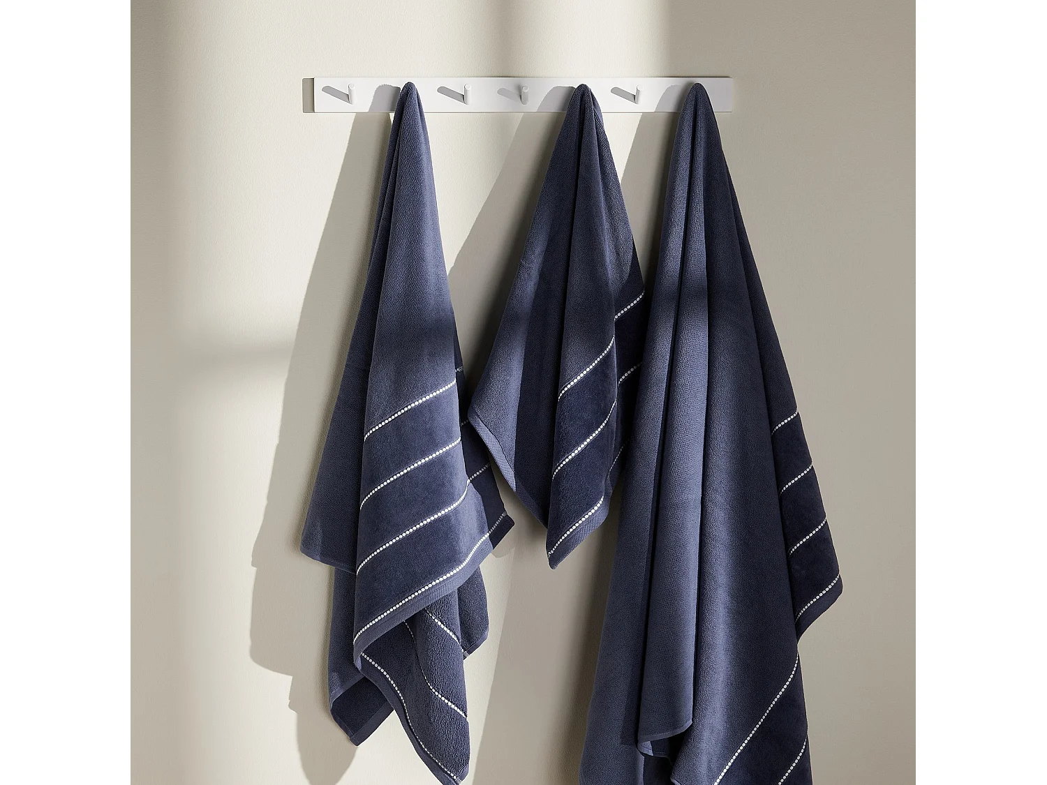 Velly Badetuch, 70x130 cm, 100% Baumwolle, Blau