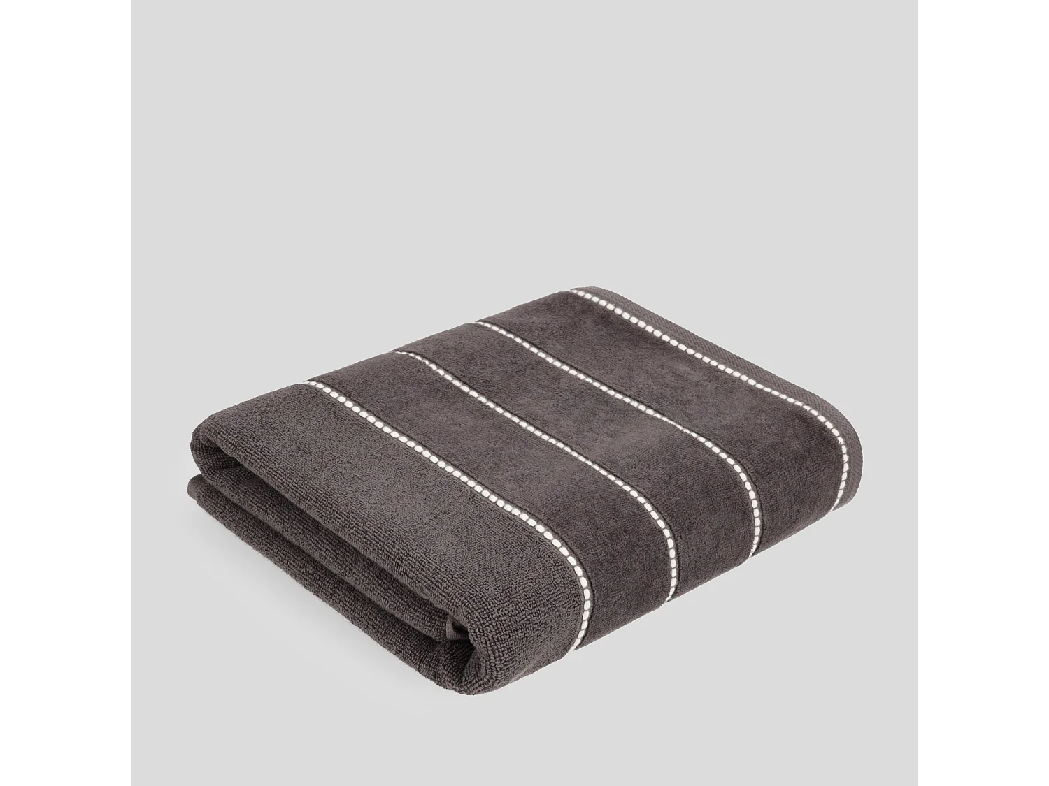 Luxus Badetuch Velly 70x130 cm Dunkelgrau Baumwolle