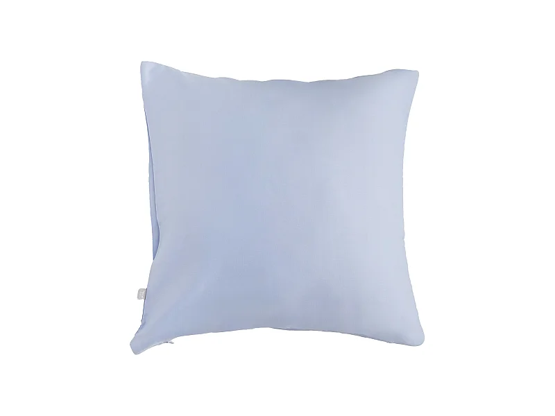 Kissenbezug aus Baumwollsatin, hellblau 40x40 cm