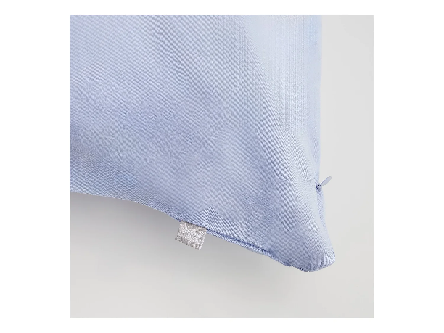 Kissenbezug aus Baumwollsatin, hellblau 40x40 cm