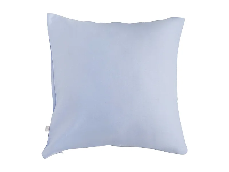 Kissenbezug aus Baumwollsatin, hellblau 40x40 cm