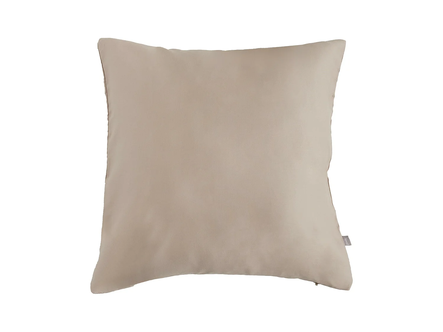 Housse De Coussin En Satin Satinette Beige Moyen 40x40