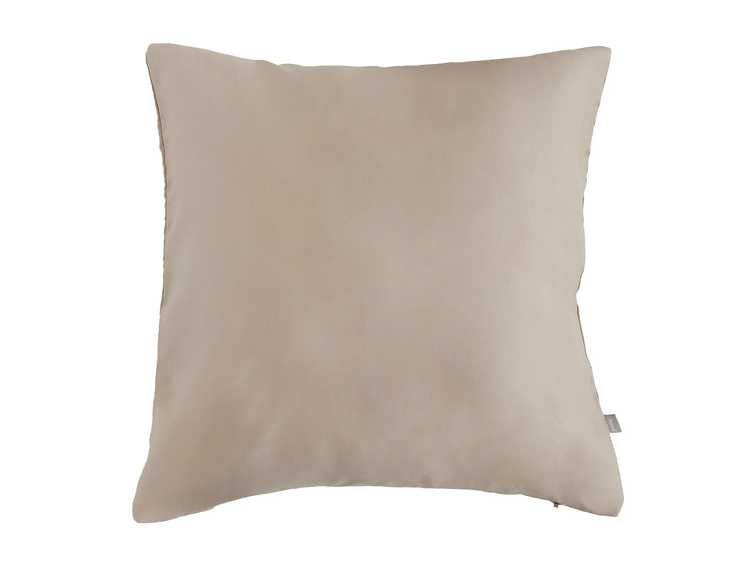 Housse De Coussin En Satin Satinette Beige Moyen 40x40