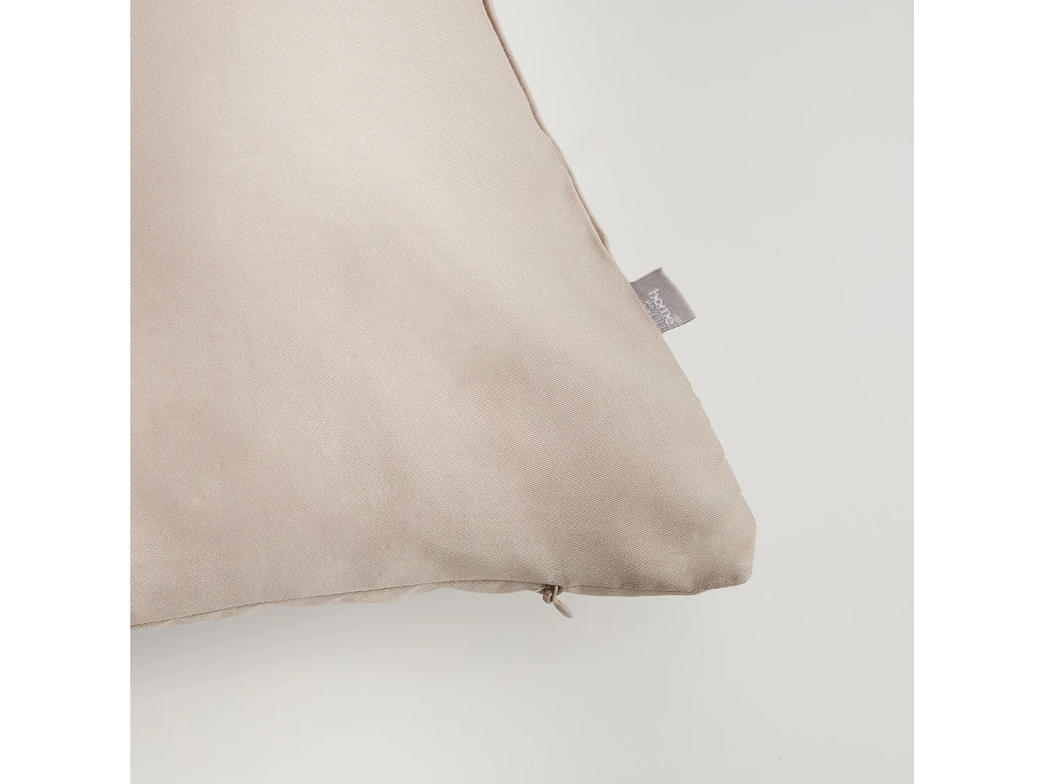 Housse De Coussin En Satin Satinette Beige Moyen 40x40