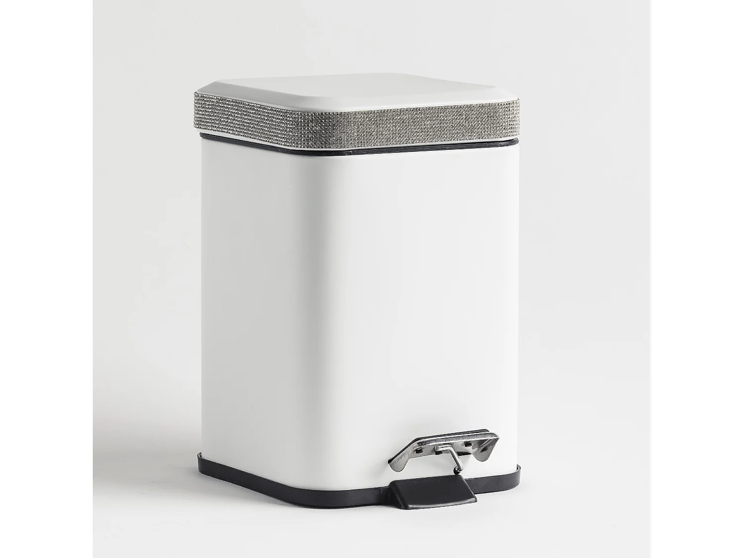 Abfallbehälter Foyer mittelweiß 25 x 16 x 22