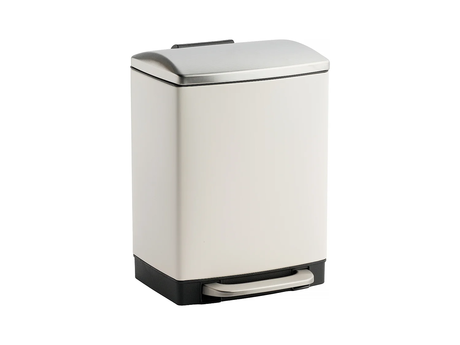 Abfallbehälter Bayan Mittelsilber 31.5 x 22 x 22.5