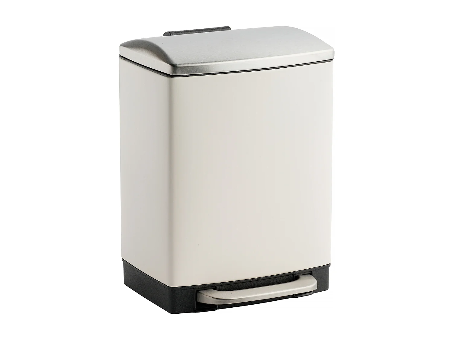 Abfallbehälter Bayan Mittelsilber 31.5 x 22 x 22.5