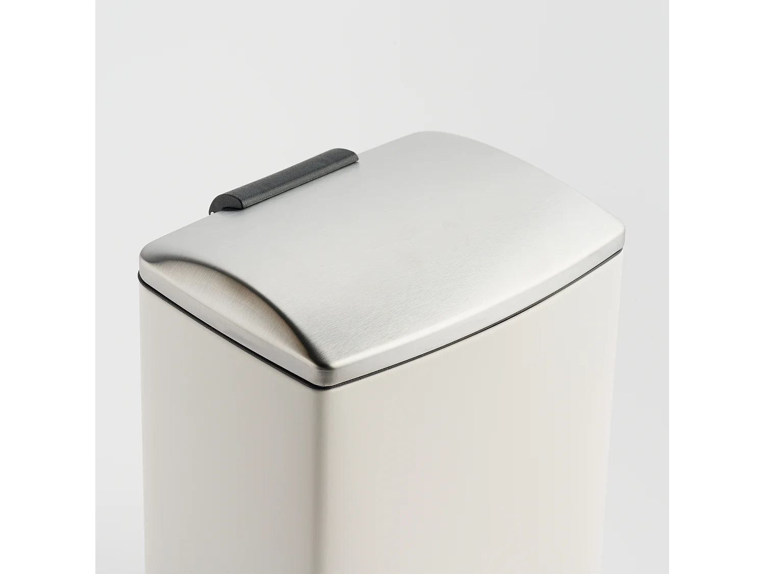 Abfallbehälter Bayan Mittelsilber 31.5 x 22 x 22.5