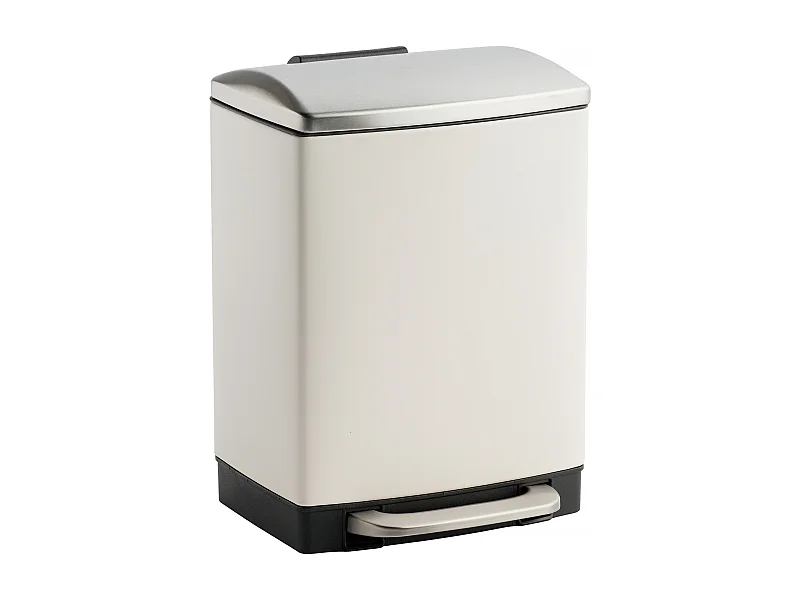 Abfallbehälter Bayan Mittelsilber 31.5 x 22 x 22.5