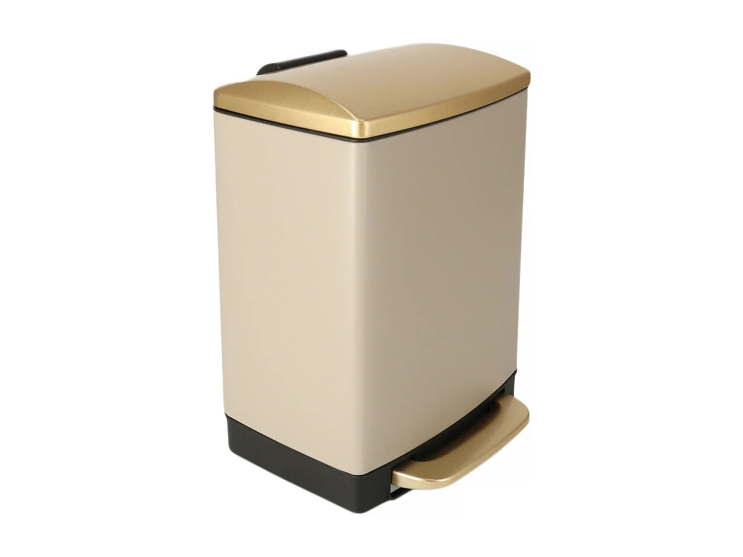 Abfallbehälter Bayan mittleres Beige 31.5 x 22 x 22.5