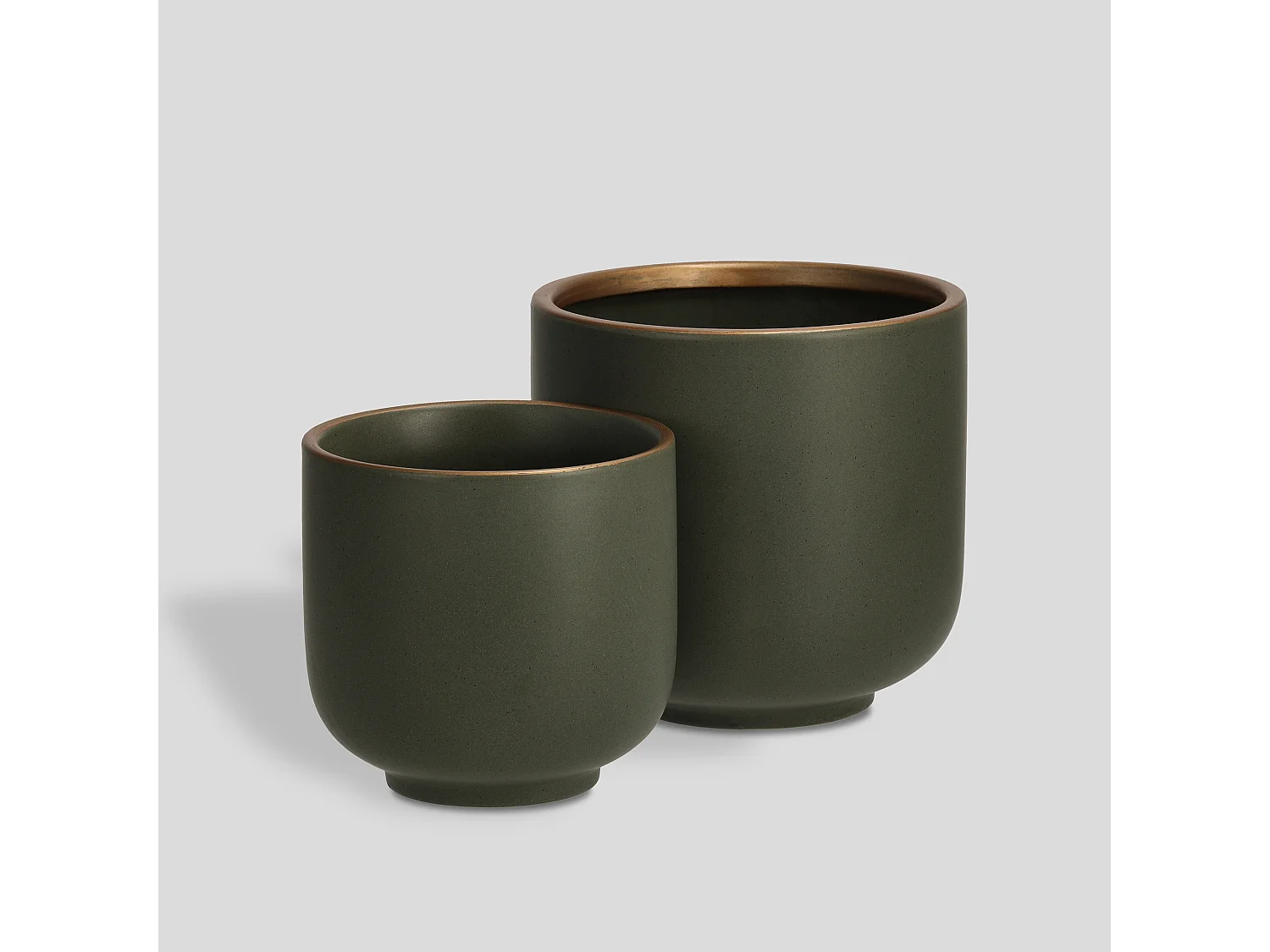 Blumentopf Sophie – Stilvolles Steingut, Grün