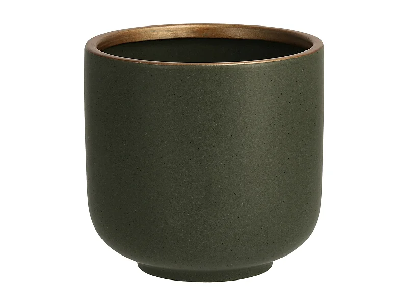 Blumentopf Sophie – Stilvolles Steingut, Grün