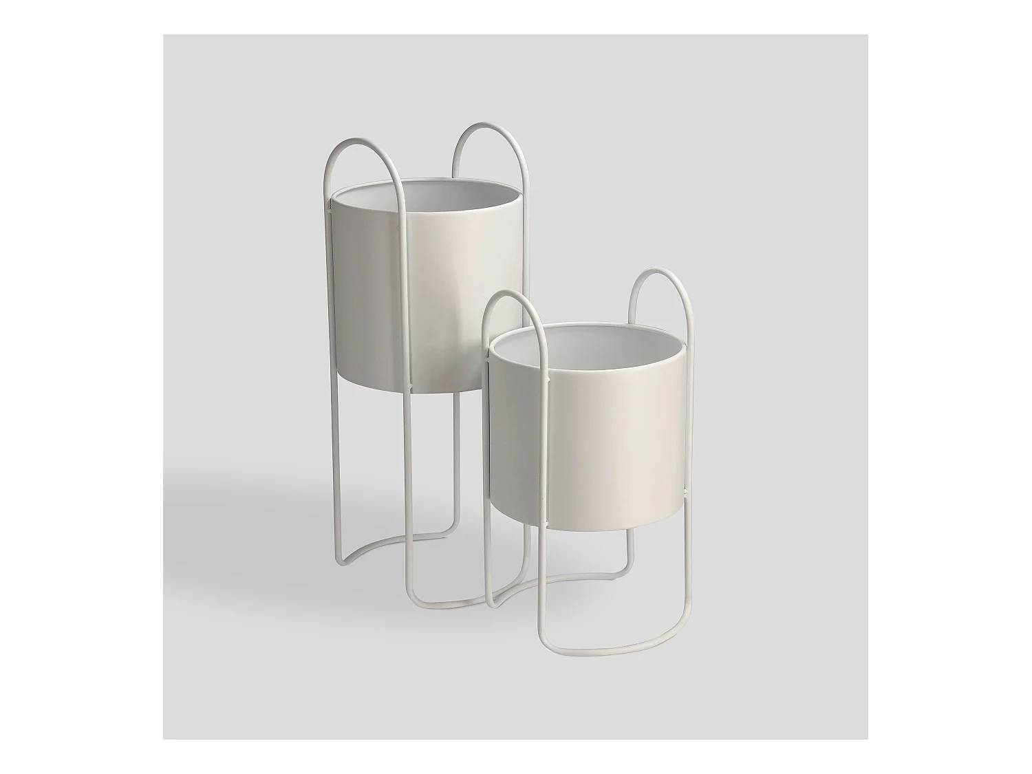 Cache pot Zenara Blanc Moyen 54 x 22 x 22