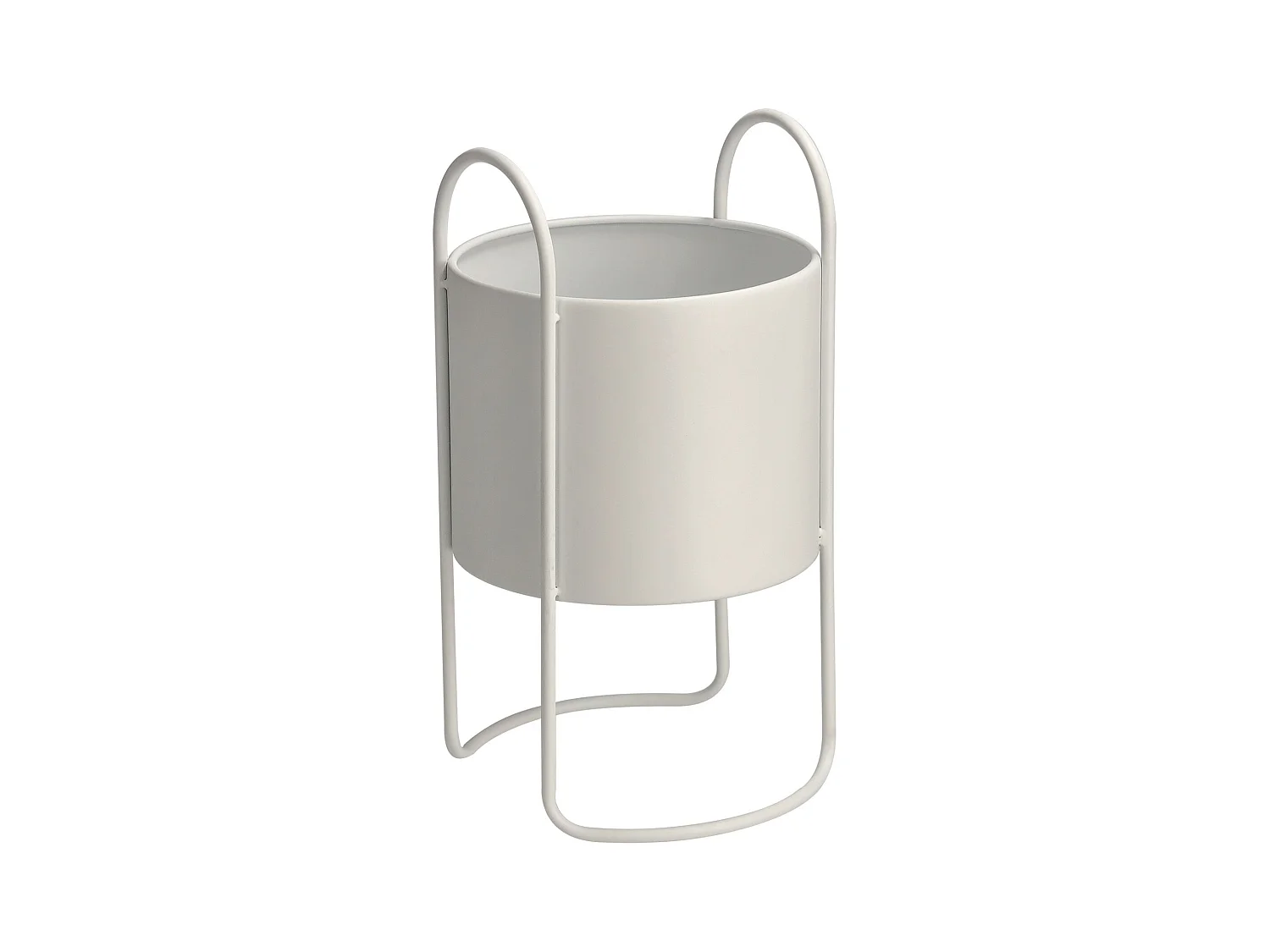 Cache pot Zenara Blanc Moyen 40 x 22 x 22