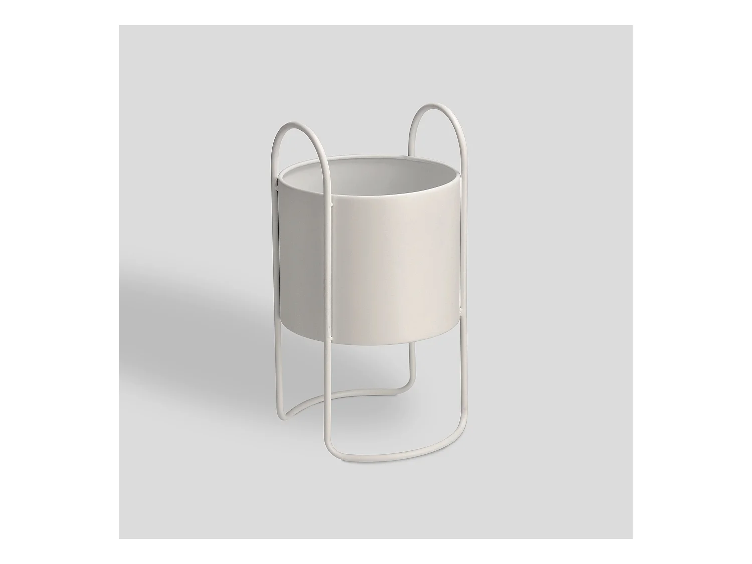 Cache pot Zenara Blanc Moyen 40 x 22 x 22