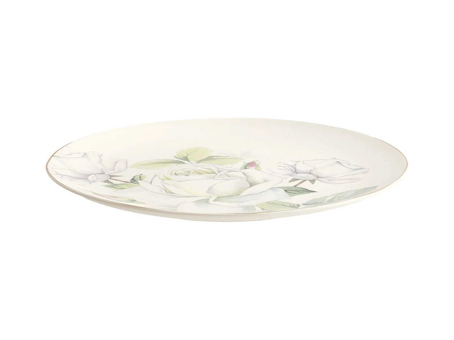 Assiette Plate Arrosa Blanc Moyen 2.5 x 27