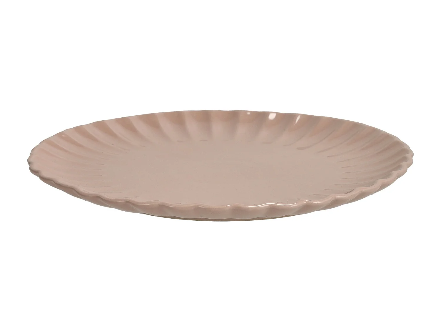Assiette Plate Fiorenal Rose Moyen 27