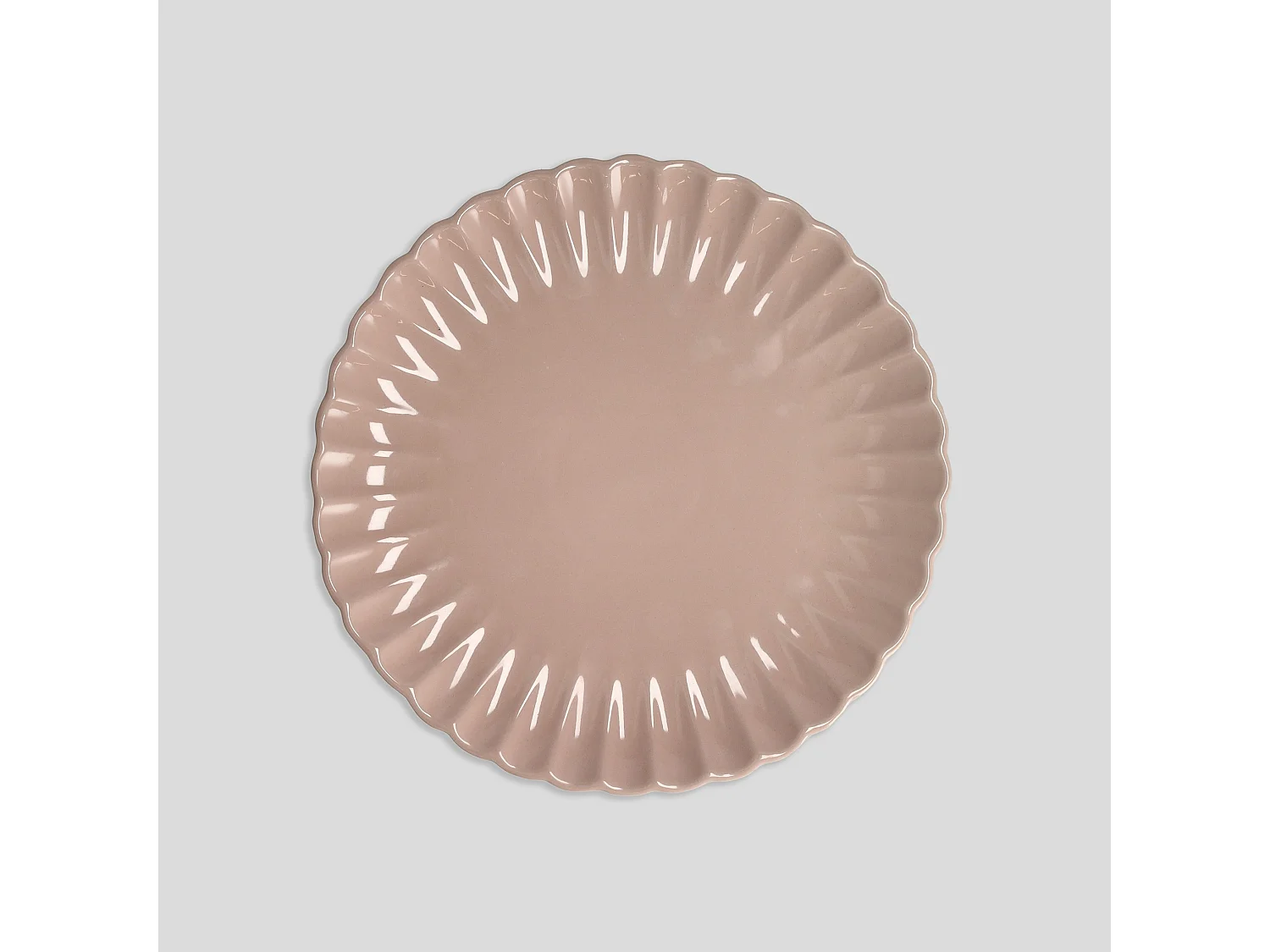 Assiette Plate Fiorenal Rose Moyen 27
