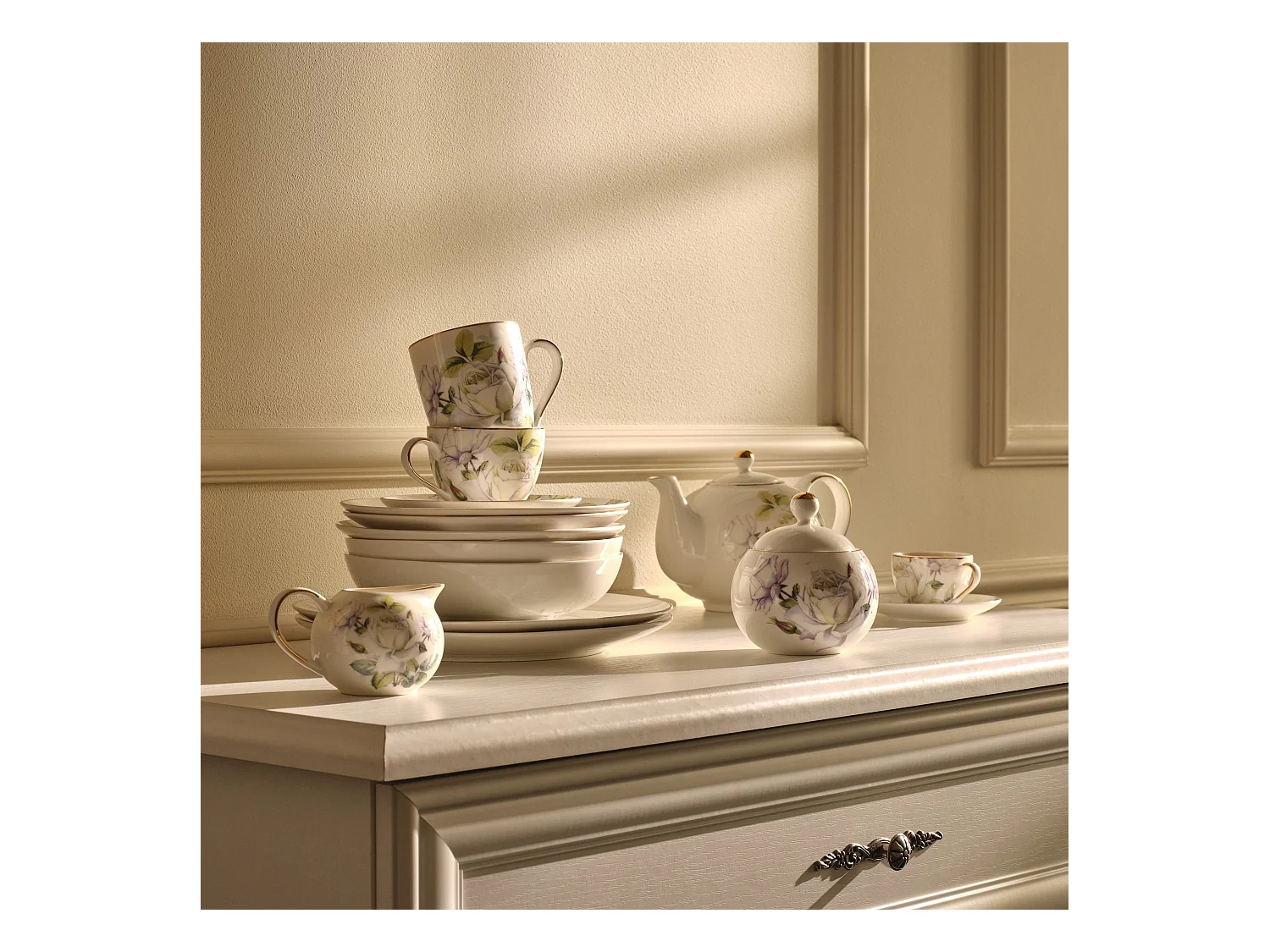 Dessertteller Arrosa mittelweiß 21 cm