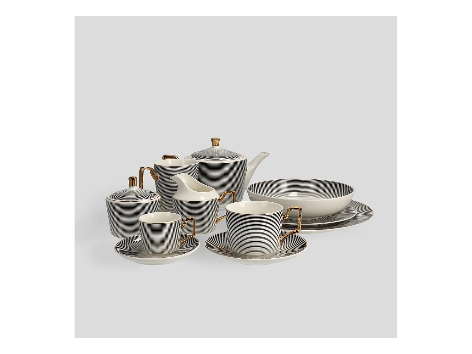 Dessertteller Astar mittelschwarz 21 cm