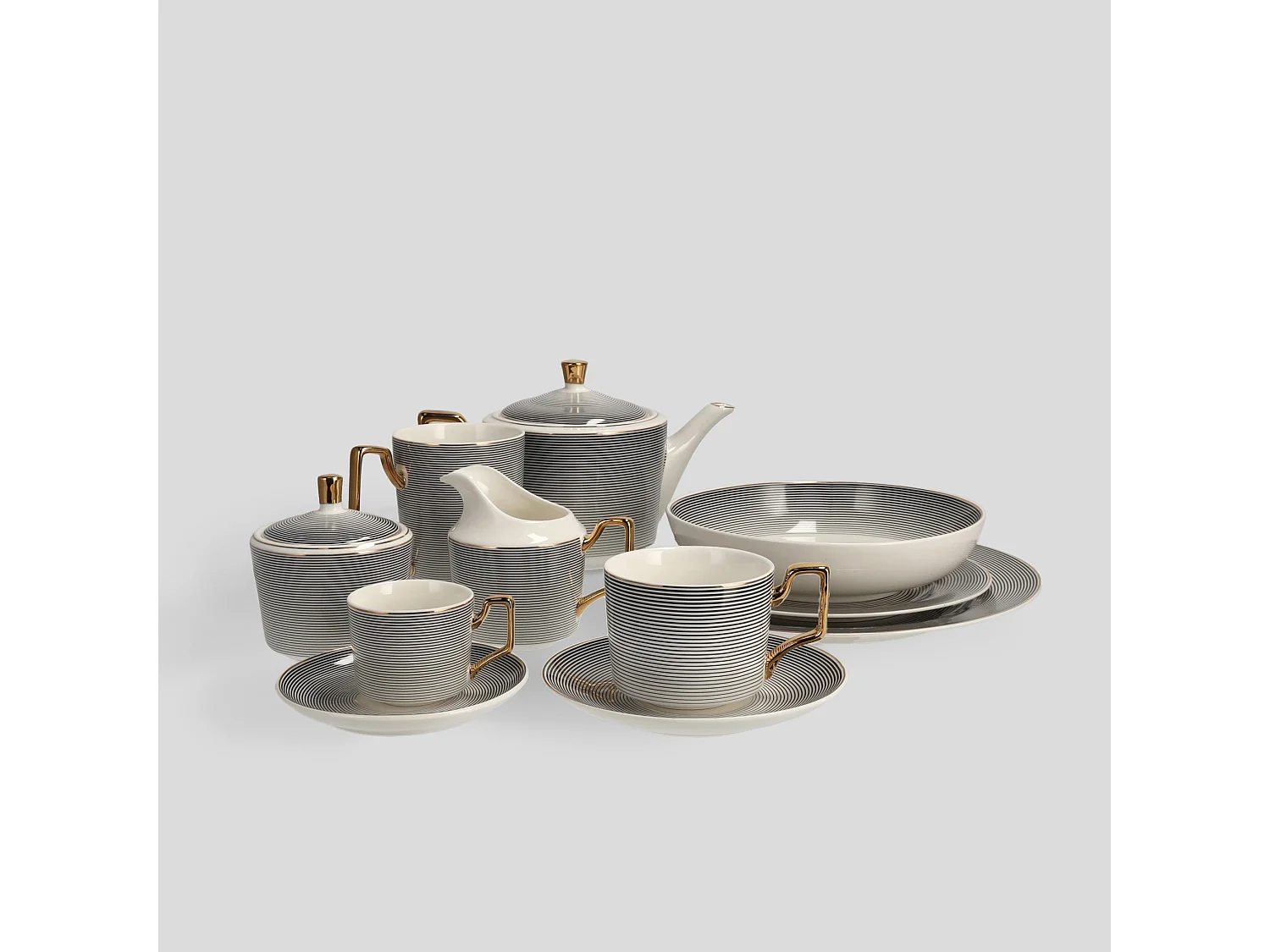 Dessertteller Astar mittelschwarz 21 cm