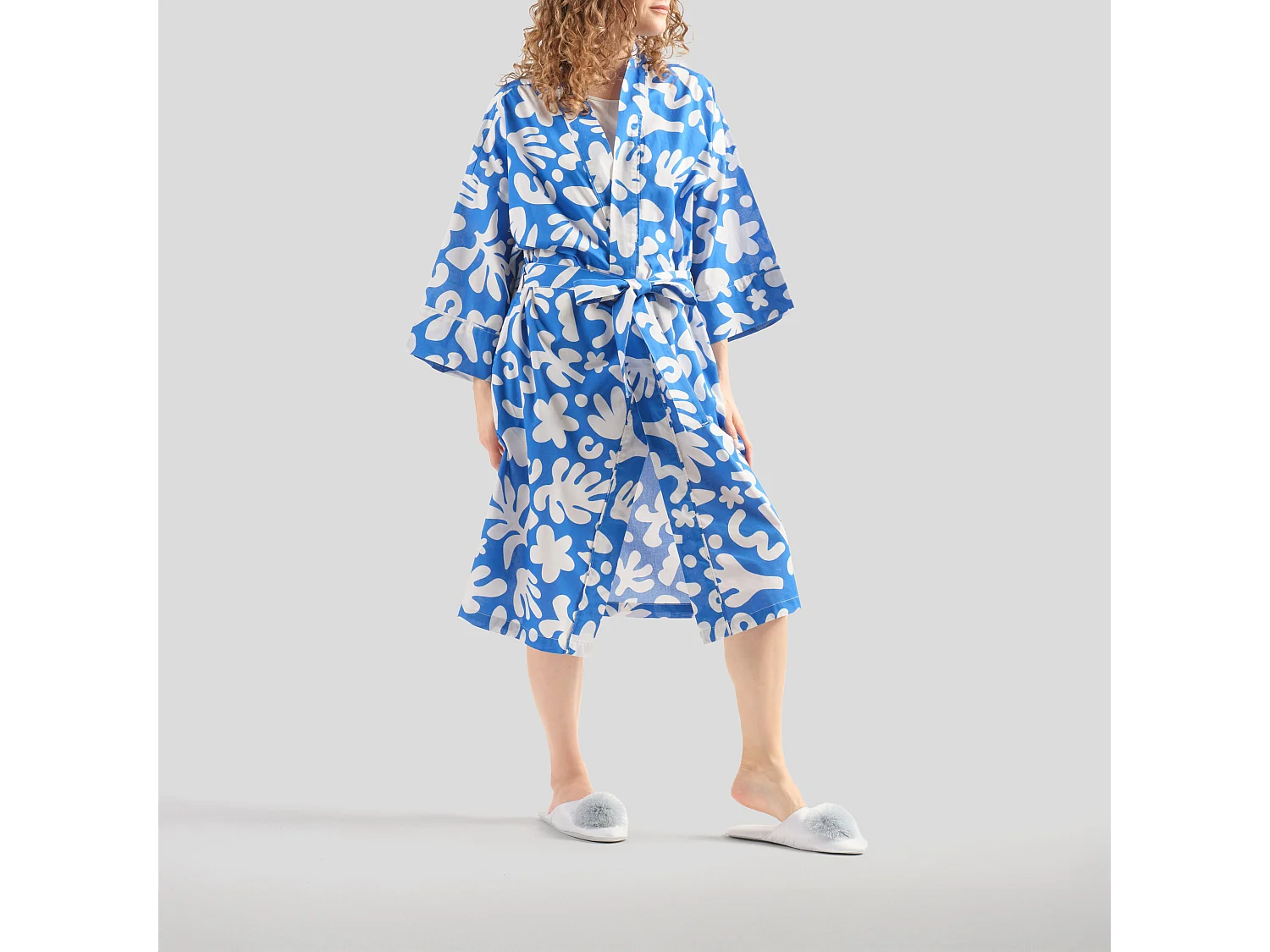 Peignoir En Coton Breeze Bleu Foncé 70 x 115