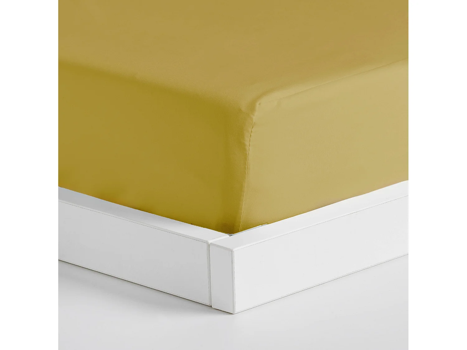 Drap housse Confort Vert Moyen Microfibre 25x180x200