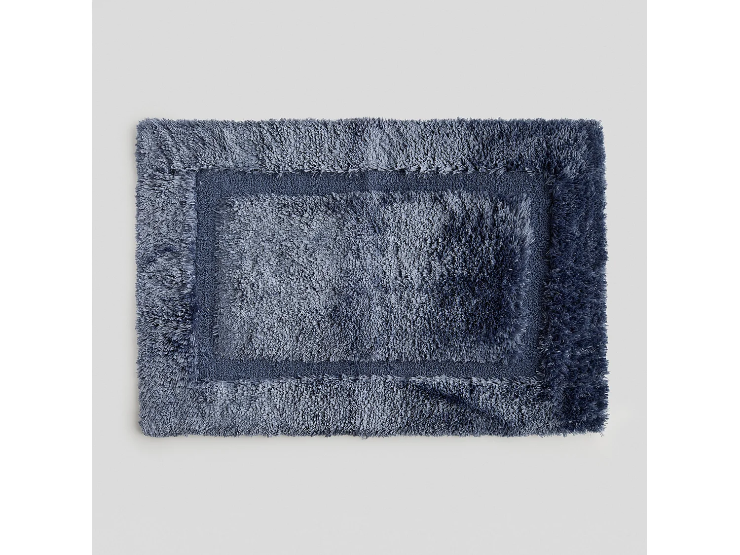 Teppich Fluffos Dunkelblau 60 x 90