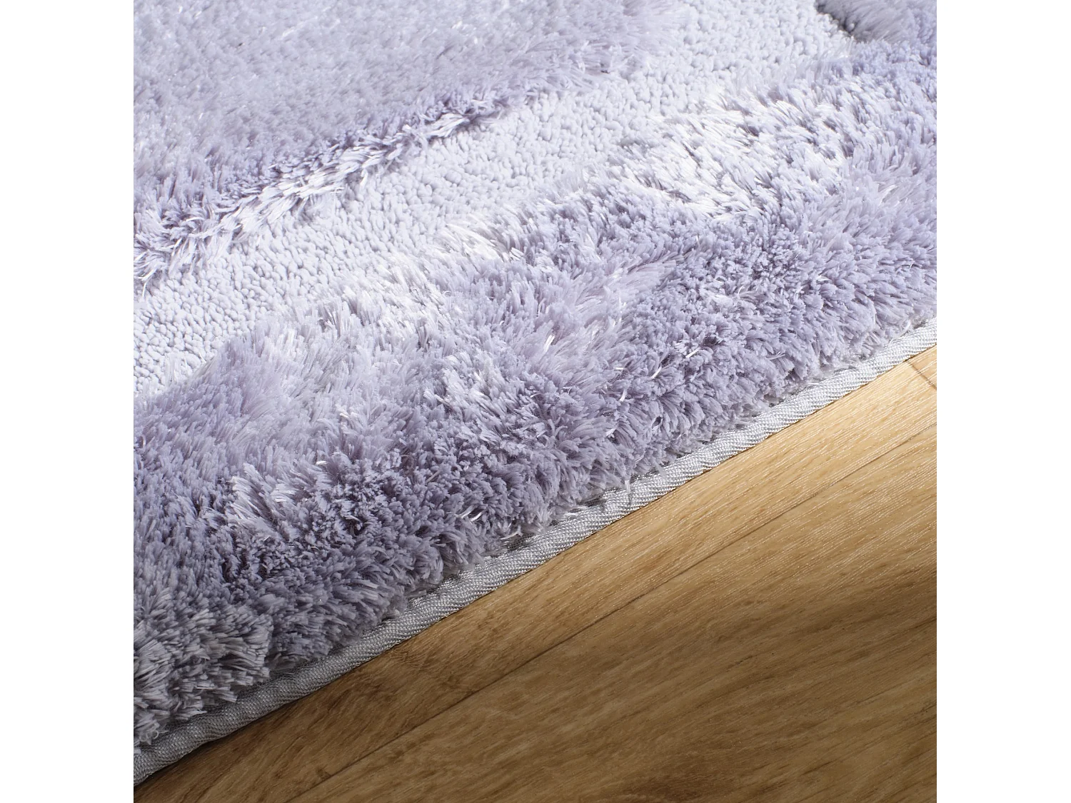 Badteppich Fluffos hellgrau 60 x 90